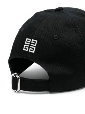 Raštuotas kepurė su snapeliu Givenchy juoda