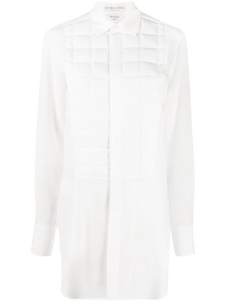 Blusa con botones acolchada Bottega Veneta blanco