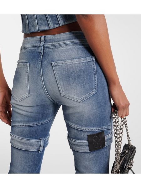 Zvonové džíny s vysokým pasem Off-white