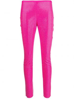 Skinny παντελόνι με πετραδάκια Giuseppe Di Morabito ροζ