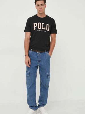 Polo bawełniana Polo Ralph Lauren czarna