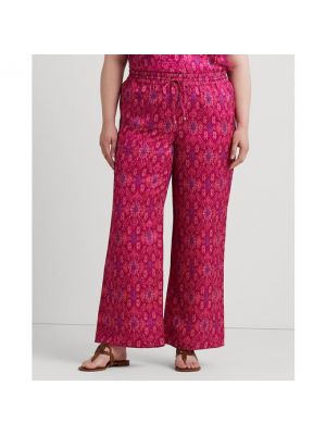 Pantalones con estampado Lauren Ralph Lauren Woman rosa