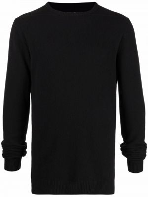Sweter z okrągłym dekoltem Rick Owens czarny