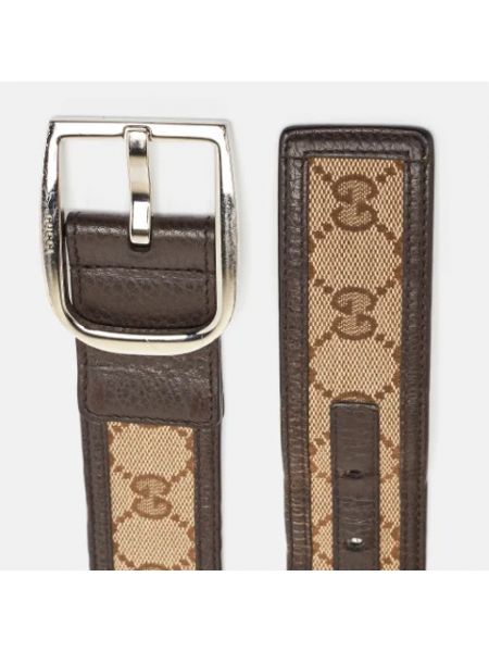 Cinturón de cuero retro Gucci Vintage marrón