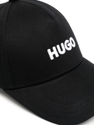 Medvilninis siuvinėtas kepurė su snapeliu Hugo