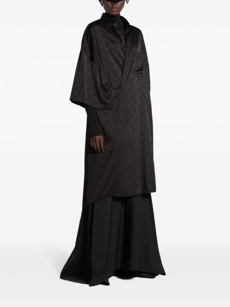 Žakárové šaty Balenciaga černé
