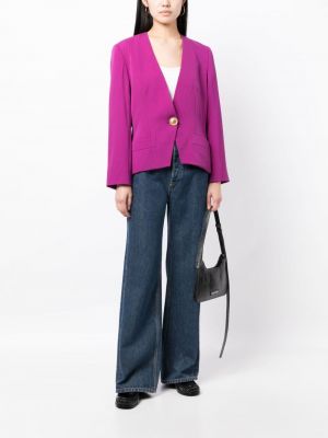 Vlněná bunda Céline Pre-owned fialová