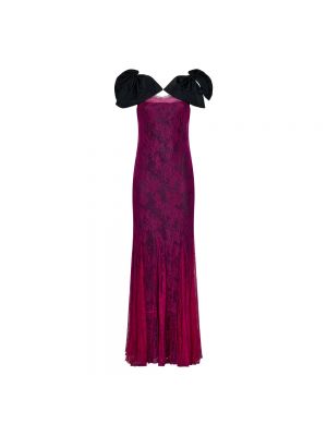 Sukienka długa Nina Ricci różowa
