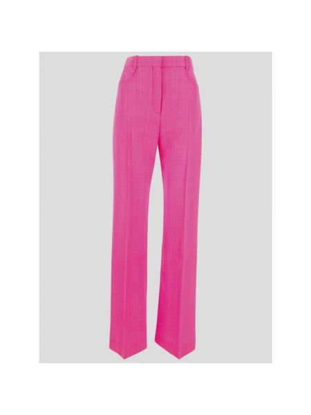 Pantalones de viscosa Jacquemus rosa