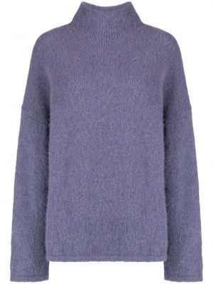 Пуловер от алпака вълна Lapointe виолетово