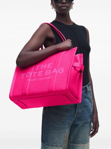 Leder shopper handtasche Marc Jacobs pink