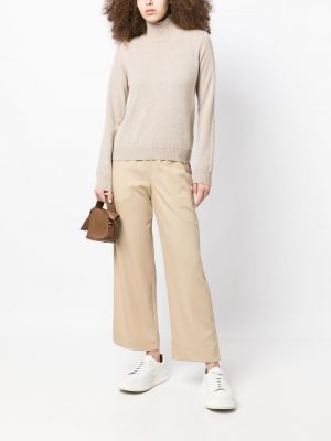 Pantalon droit en laine By Malene Birger marron