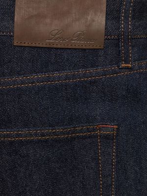 Jeans en cachemire en coton Loro Piana bleu