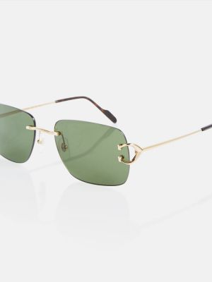 Ochelari de soare Cartier Eyewear Collection verde