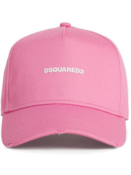 Baskılı beyzbol şapkası Dsquared2 pembe