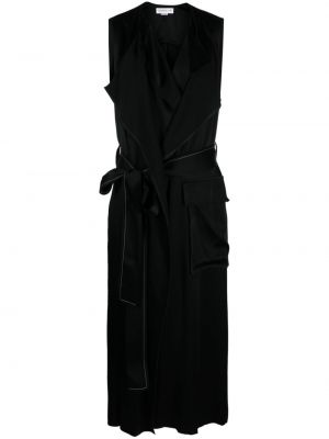 Midi obleka brez rokavov Victoria Beckham črna