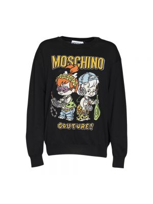 Jacquard sweatshirt Moschino schwarz