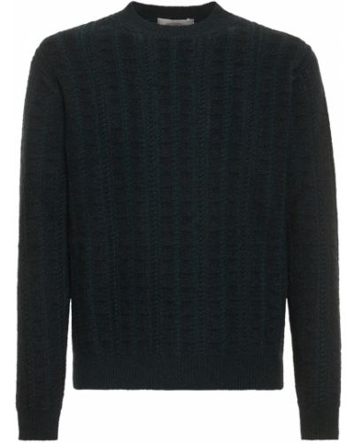 Kašmírový hedvábný svetr Agnona černý