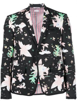 Blazer mit print Thom Browne schwarz