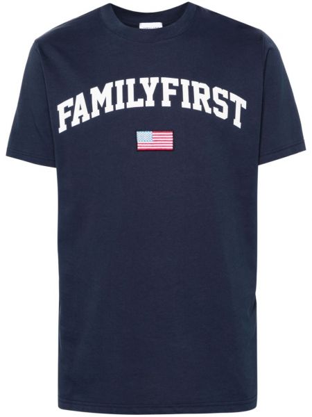 Pamut póló Family First kék