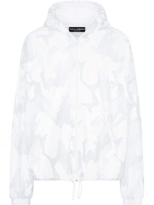 Cortaviento con estampado abstracto Dolce & Gabbana blanco