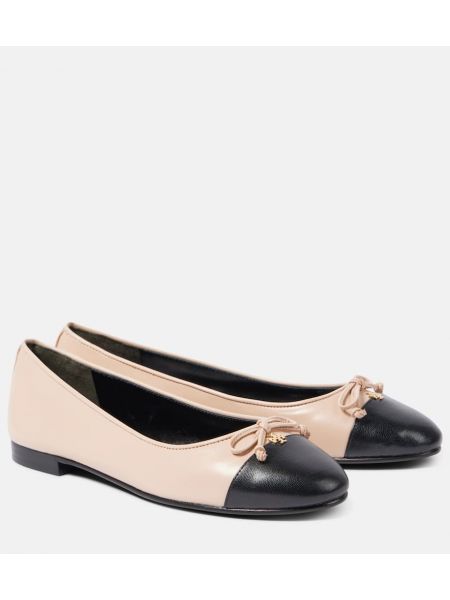 Läder ballerinas Tory Burch