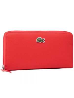 Czerwony portfel Lacoste