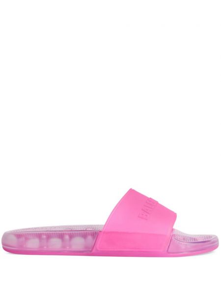 Прозрачни ниски обувки Balenciaga розово