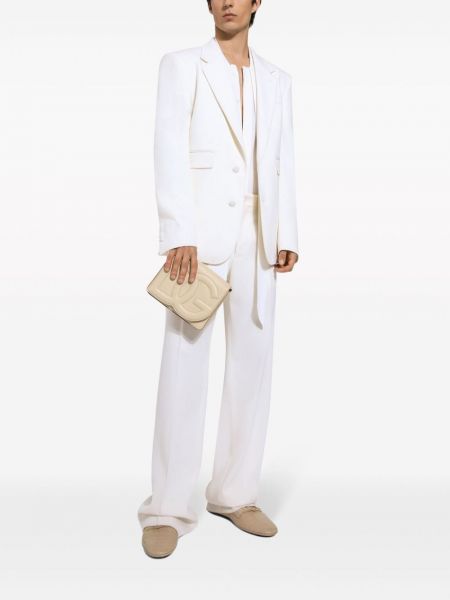 Blazer en laine Dolce & Gabbana blanc
