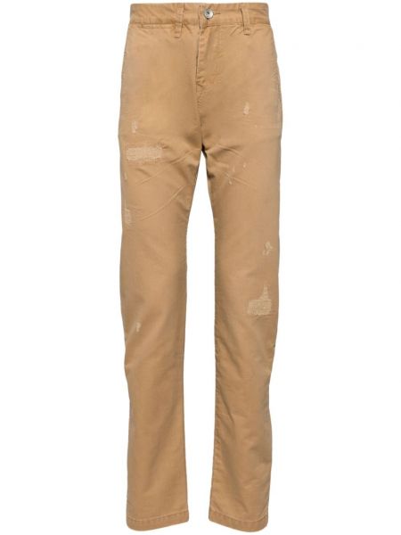 Pamut egyenes szárú nadrág Private Stock khaki