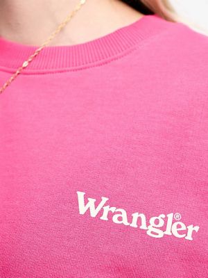 Свитшот оверсайз Wrangler розовый