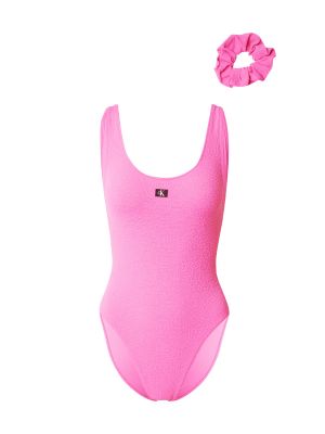 Ολόσωμο μαγιό Calvin Klein Swimwear ροζ