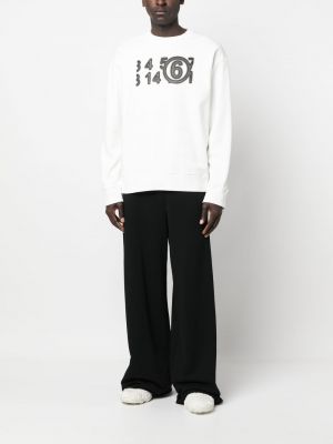Sweatshirt mit print mit rundem ausschnitt Mm6 Maison Margiela