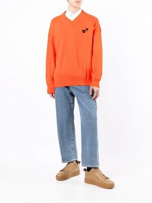 Pullover mit v-ausschnitt Zzero By Songzio orange
