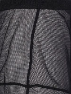 Tylové pančuchové nohavičky so sieťovinou Wolford čierna