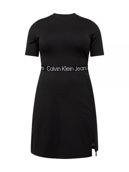 Denim obleka Calvin Klein Jeans Curve