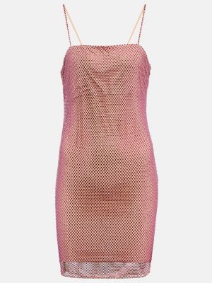 Kleid mit kristallen Stella Mccartney pink