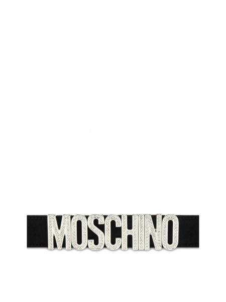 Pasek Moschino czarny