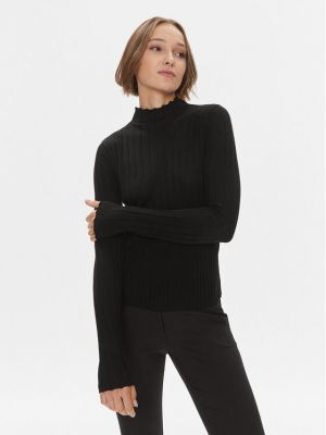 Пуловер slim Max&co черно