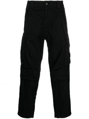 Pantaloni cargo din bumbac cu croială lejeră C.p. Company negru