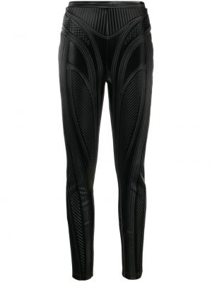 Hög midja leggings Mugler svart