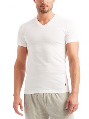 Классическая хлопковая рубашка с v-образным вырезом Polo Ralph Lauren