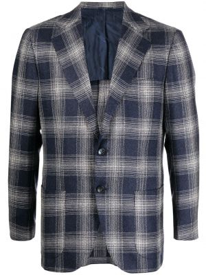 Kontrollerade blazer Kiton blå