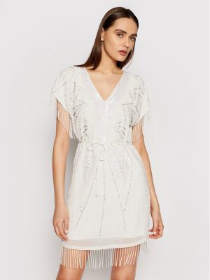 Коктейлна рокля Twinset бяло