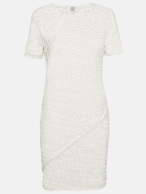 Mini robe en coton Toteme blanc
