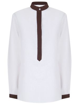 Белая блузка Kiton