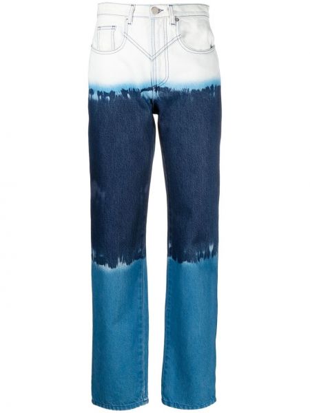 Pantalones rectos Alberta Ferretti azul