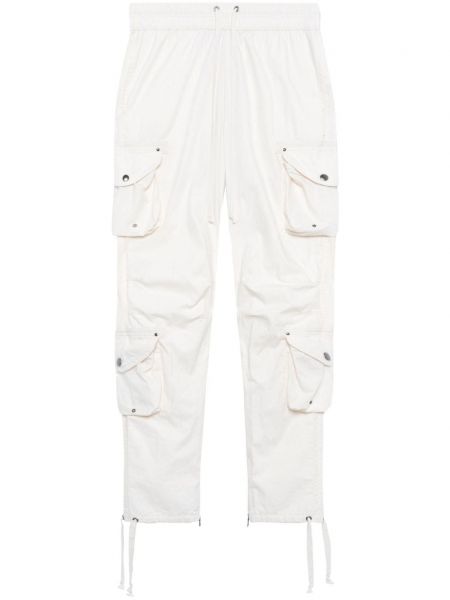 Bavlněné cargo kalhoty John Elliott bílé