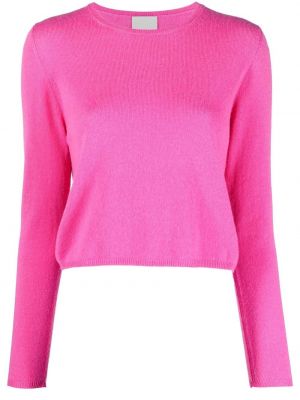 Kaschmir pullover mit rundem ausschnitt Allude pink