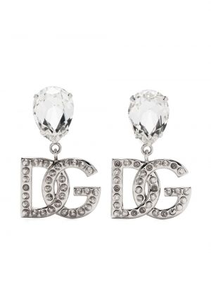 Boucles d'oreilles à imprimé Dolce & Gabbana Pre-owned argenté